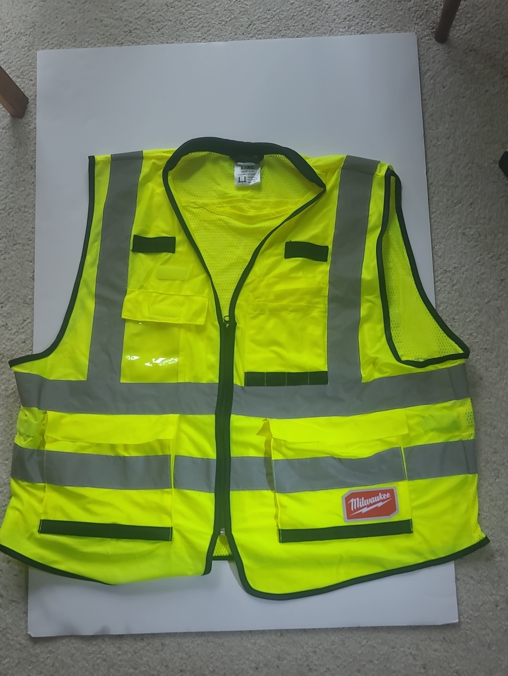 Milwaukee High-Visibility Safety Vest - Neon Yellow